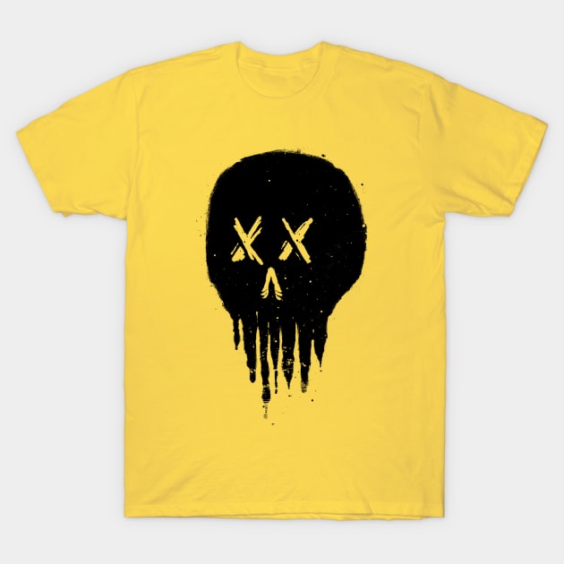 Skull Trickle T-Shirt by quilimo